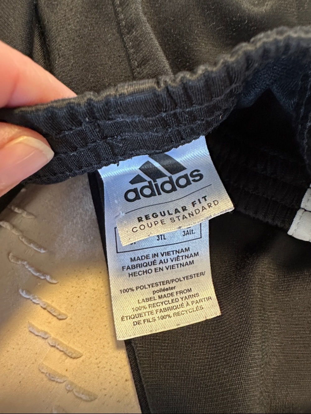 adidas Black Joggers with White Side Stripes - Kids - Picture 2 of 5